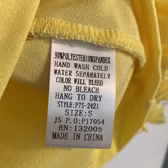 Beautiful yellow top by PASTEL. Sz S. NWOT - Picture 7 of 7